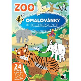 Obrázek z Omalovánka A4 se samolepkami ZOO 
